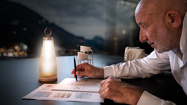 Jean-Marie Massaud connects people with the &lsquo;Louise&rsquo; table lamp designed for Ramun