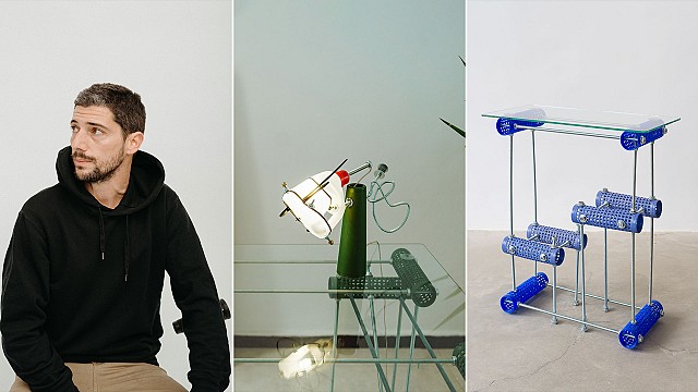 Thomas Egoumenides' laboratory of upcycled product design experiments