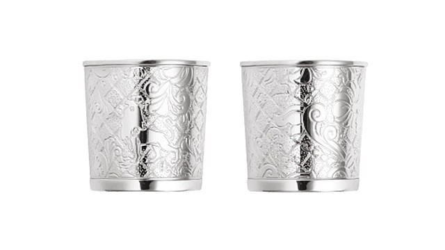 Silver-Plated Set of 2 Shots