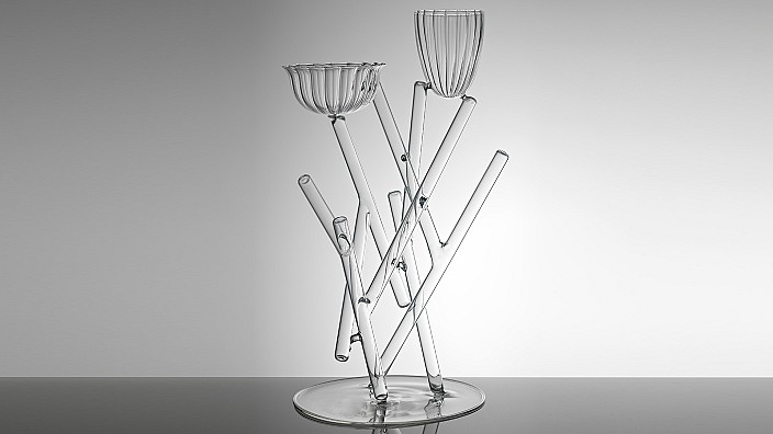 Mario Trimarchi shapes glass into a sculptural interpretation of 'Still