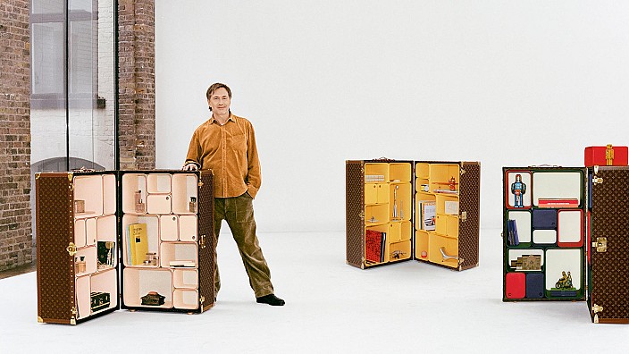 Marc Newson revamps Louis Vuitton luggage in bright colours