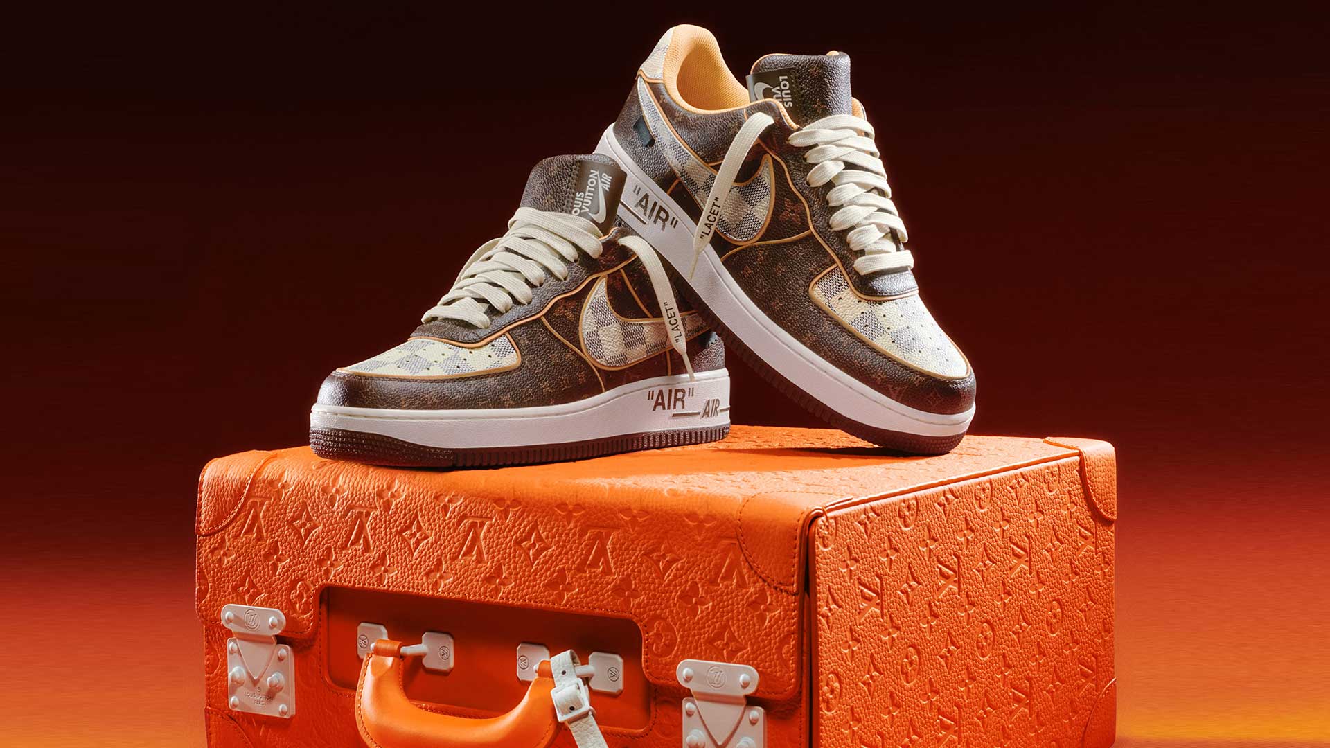 Virgil Abloh's Louis Vuitton x Nike Air Force 1 Sneakers Set For Auction